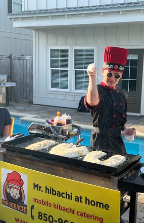 Private Hibachi Chef Catering with Grill, Food, Table & Chair Setup Included image 18