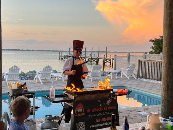 Private Hibachi Chef Catering with Grill, Food, Table & Chair Setup Included image 13