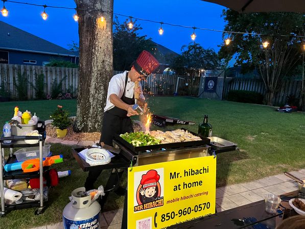 Private Hibachi Chef Catering with Grill, Food, Table & Chair Setup Included image 10