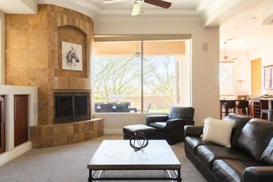 Luxe Lookout: Desert Retreat with Pool, Rooftop & Games image 16