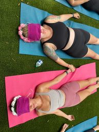 Private Yoga Class with Custom Playlists, Mimosa Add-Ons, and Cold Lavender Eye Towels image 15