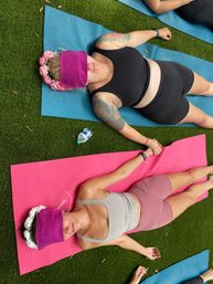 Custom Yoga Private Class with Fun Playlists, Mimosa Add-Ons, and Cold Lavender Eye Towels image 13