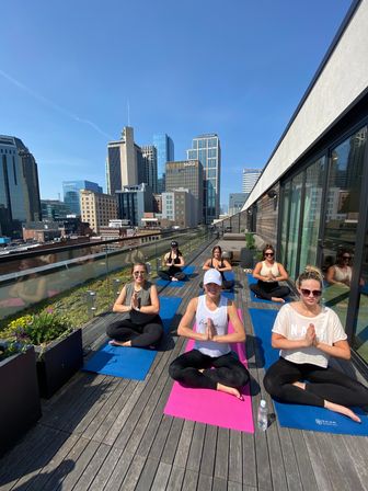 Private Yoga Class with Custom Playlists, Mimosa Add-Ons, and Cold Lavender Eye Towels image 14