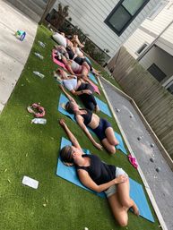 Private Yoga Class with Custom Playlists, Mimosa Add-Ons, and Cold Lavender Eye Towels image 20