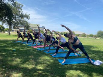 Private Yoga Class with Custom Playlists, Mimosa Add-Ons, and Cold Lavender Eye Towels image 12