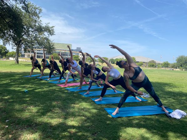 Private Yoga Class with Custom Playlists, Mimosa Add-Ons, and Cold Lavender Eye Towels image 12