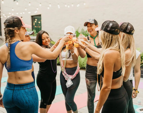 Private Yoga Class with Custom Playlists, Mimosa Add-Ons, and Cold Lavender Eye Towels image 3