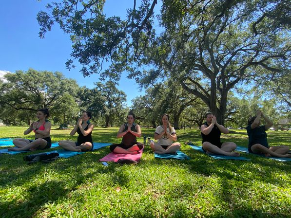 Private Yoga Class with Custom Playlists, Mimosa Add-Ons, and Cold Lavender Eye Towels image 20