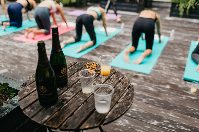 Private Yoga Class with Custom Playlists, Mimosa Add-Ons, and Cold Lavender Eye Towels image 22