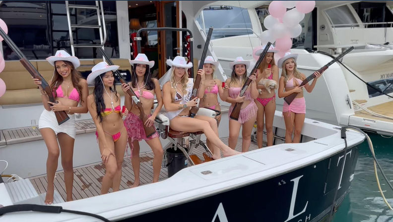 "Girls Got Guns" Ocean Skeet Shooting Adventure on Private Entertainment Yacht image 23