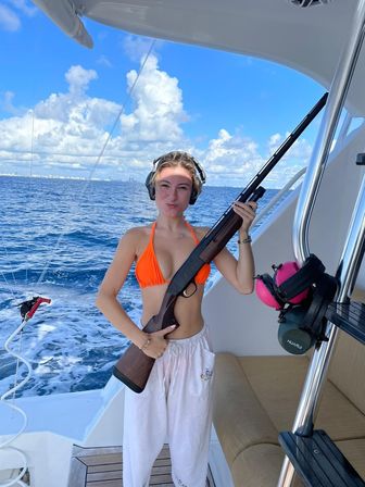 "Girls Got Guns" Ocean Skeet Shooting Adventure on Private Entertainment Yacht image 5