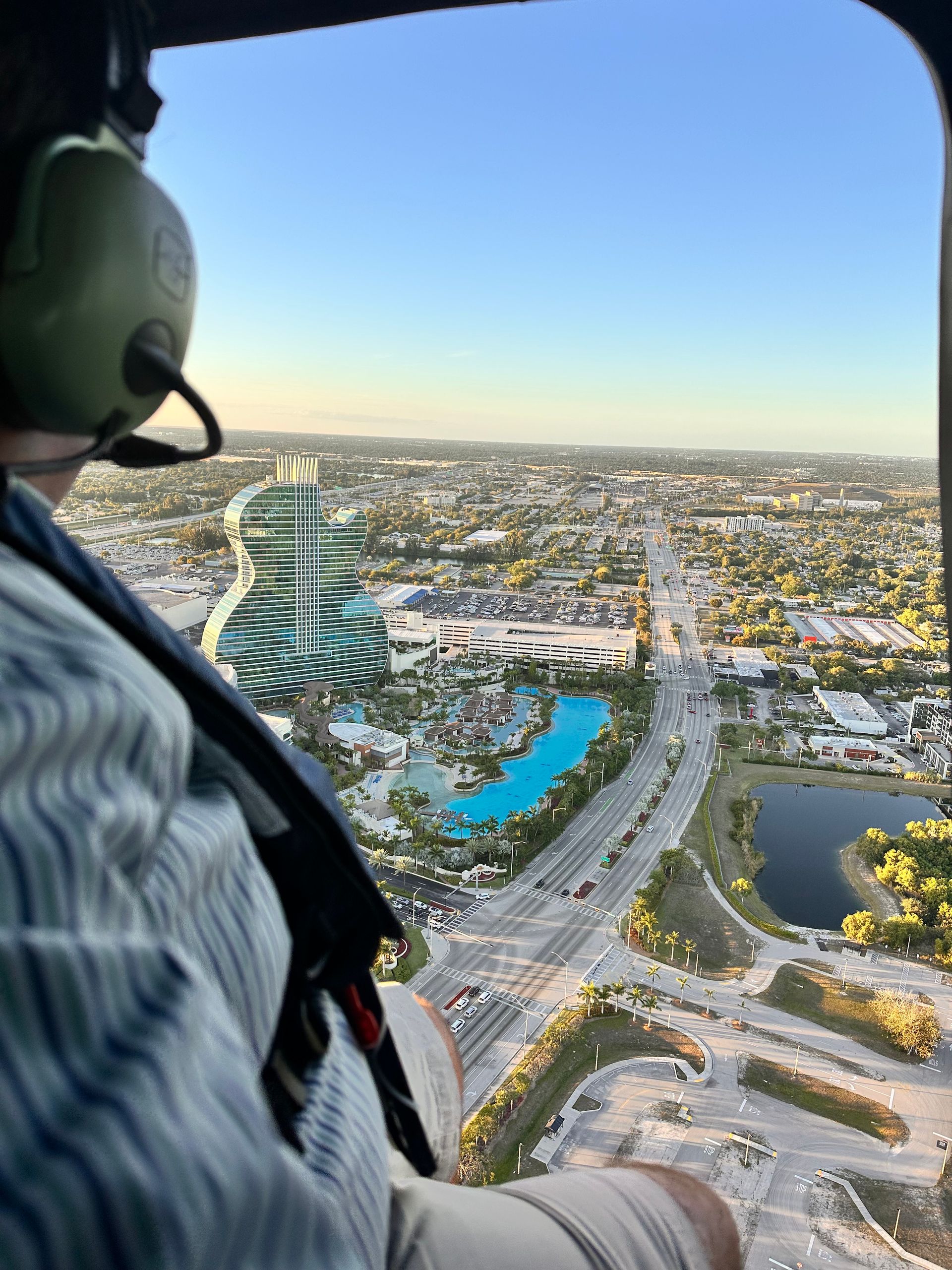Helicopter Tour around Hard Rock Guitar, Cities & Beaches image 1