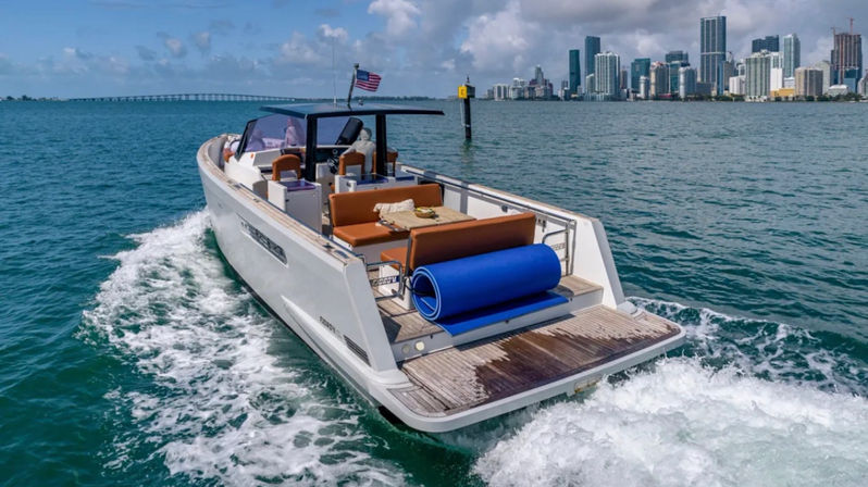 Luxury BYOB Party Yacht Charter through Miami Bay with Captain, Water Floaties, Miami Skyline and More image 11