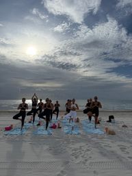 Private Yoga Class with Custom Playlists, Mimosa Add-Ons, and Cold Lavender Eye Towels image 32