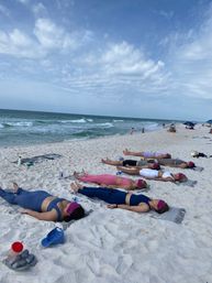 Private Yoga Class with Custom Playlists, Mimosa Add-Ons, and Cold Lavender Eye Towels image 8