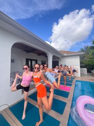 Private Yoga Class with Custom Playlists, Mimosa Add-Ons, and Cold Lavender Eye Towels image 17