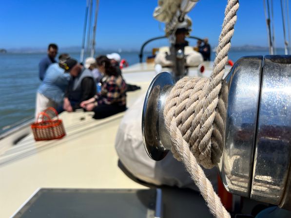 Sailing on Historic Gold Rush Era Tall Ship on San Francisco Bay image 8