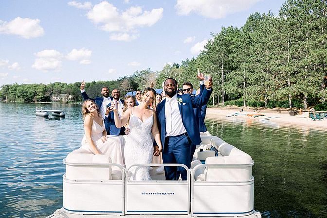 Captained Pontoon Charter: Private Cruise on Upper Lake Delton image 2