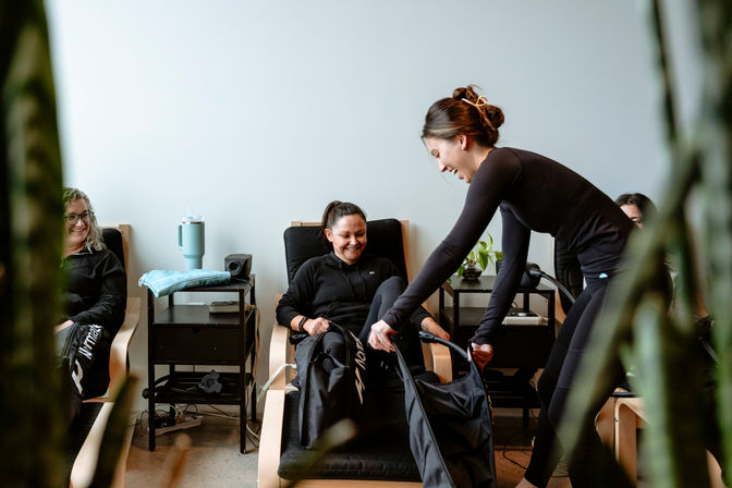The Ultimate Recovery Package: Yoga, Sauna, Cold Plunge, Hot Soak + Compression Therapy image 7