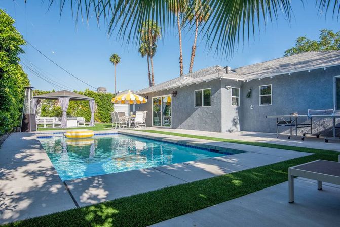 Pop Art Oasis: Chic Rental with Bold Pop Art, Pool, Hot Tub & Fire Pit image 20