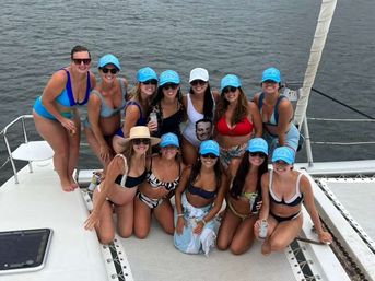 Epic Bachelorette Party Cruise: Private Catamaran with Space to Dance image 1