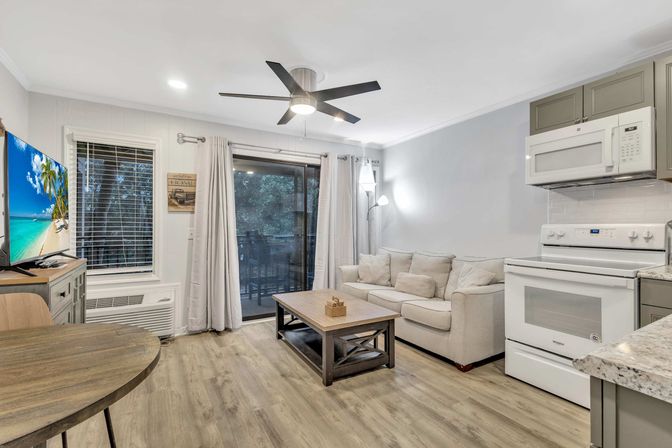 Seaside Sanctuary: 1BR Villa Steps from Beach image 1
