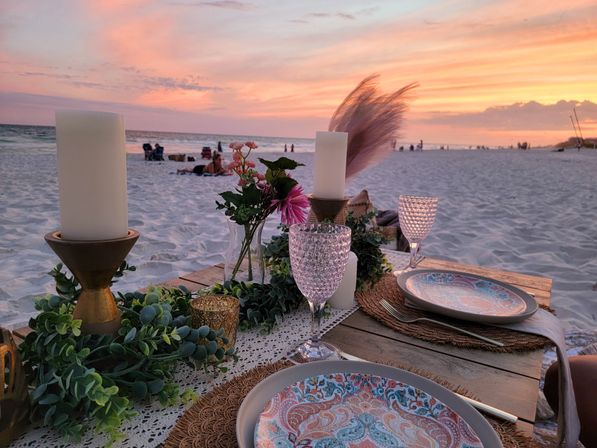 Romantic Luxurious Emerald Coast Beach Picnic Experience image 5