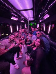 Private VIP Vegas Nightclub Tour on Luxe Party Bus with Free Drinks & Pole image 1