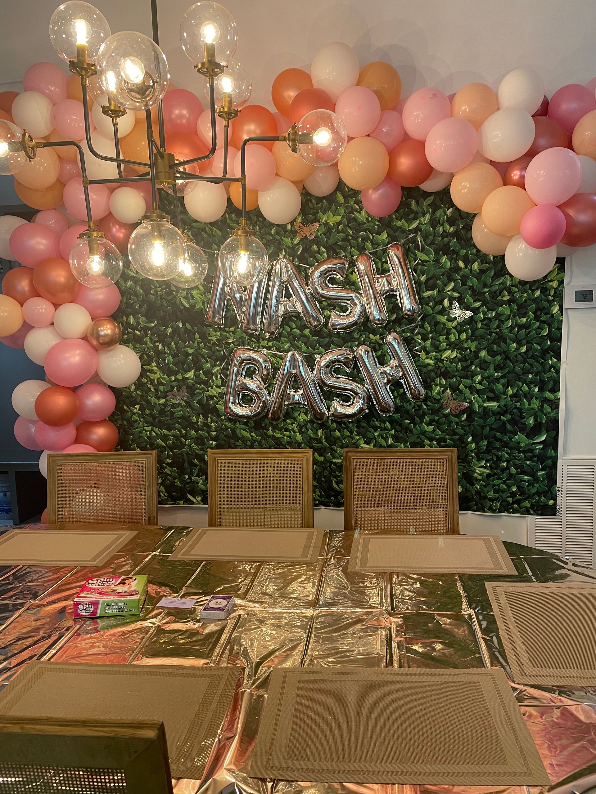 Party Decorating at Your Party: Wall Backdrop, Balloon Garlands, Bedroom  Suite, Banners, Champagne & Snack Add-Ons