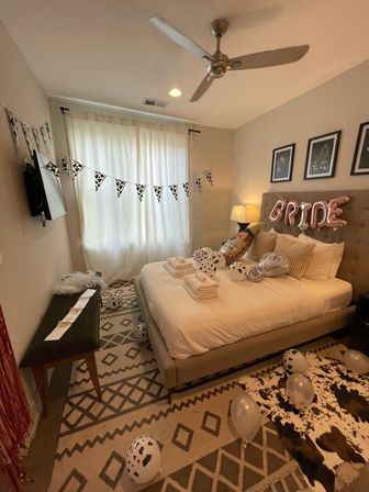 Party Decorating at Your Party: Wall Backdrop, Balloon Garlands, Bedroom Suite, Banners, Champagne & Snack Add-Ons image 14