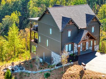 Great Smoky Getaway: Indoor Pool, Fire Pit & Hot Tub with Epic Mountain Views image 3