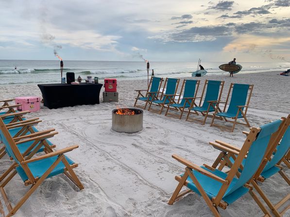 Beach Bonfire: Cozy Up with S'mores, Ocean Views & Complete Beachside Setup image 1