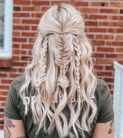 Custom Braids and Shimmer Glam' Party with Boho or Glow-Up Style Braids image 3