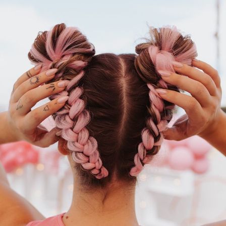 Custom Braids and Shimmer Glam' Party with Boho or Glow-Up Style Braids image 10