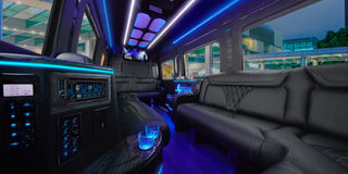 Thumbnail image for Boujee Airport Limo/SUV Transportation from Airport to Hotel: Champagne, Roses, Balloons Setup and More