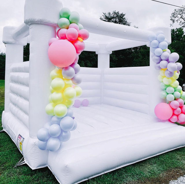 Pink or White Inner-Child Bounce House Party Staple Setup at Your Location image 3