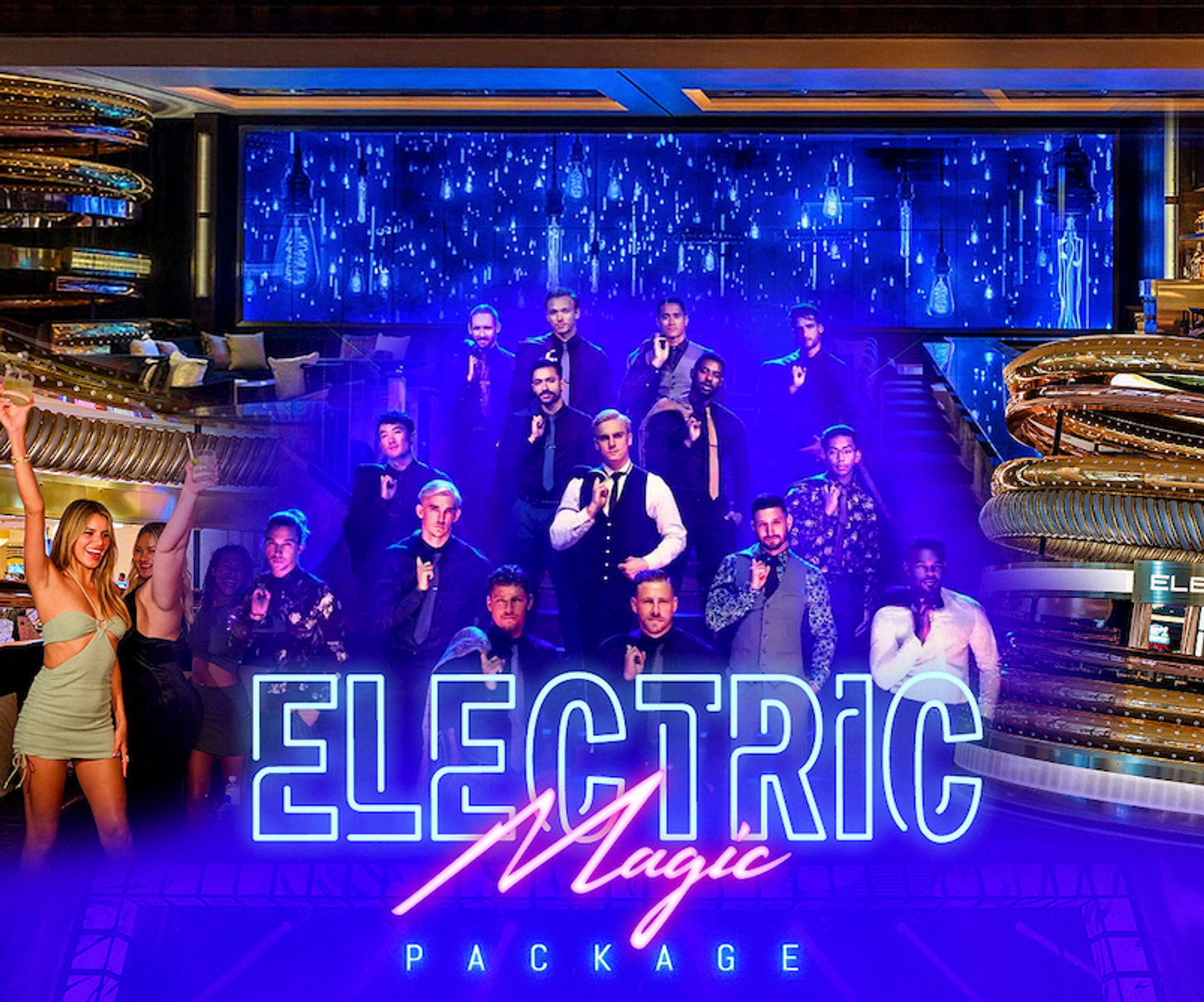 Electric Magic Party Package: Includes Private Transportation, VIP Seating + Bottle Service, Magic Mike Live & Hosted Nightclub Entry image 1