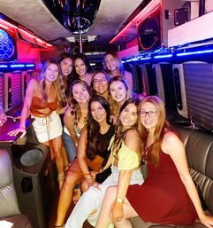 Scottsdale BYOB Limo Party Bus with Stripper Pole, Pickup & Drop-off, Sound System, and Lights image 1