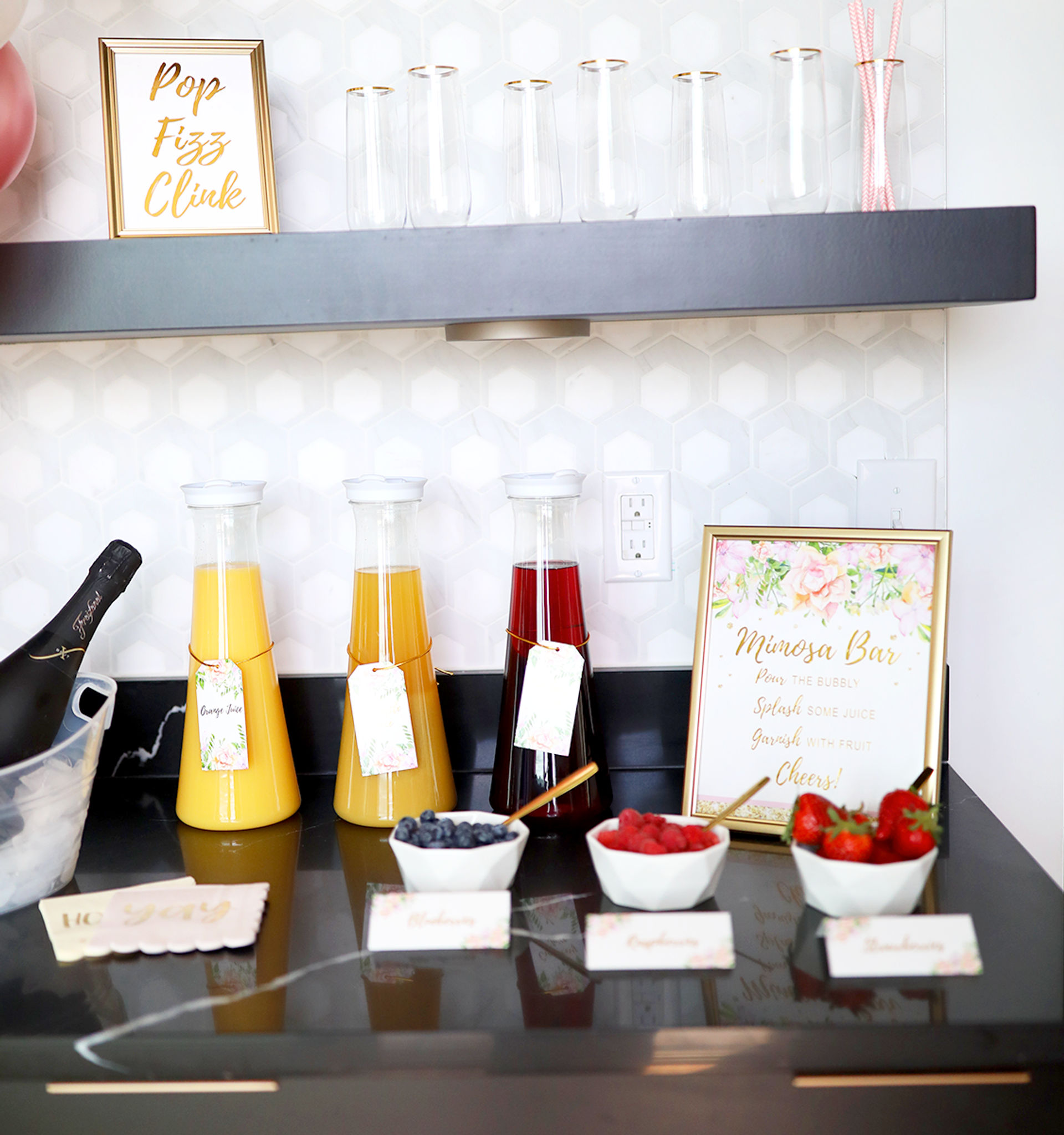 Mimosa, Bloody Mary, or Margarita Bar Delivery & Setup with Alcohol, Mixers,  and More Included