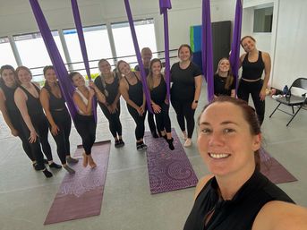 Savannah Aerial Yoga Class (Beginner - friendly) image 6