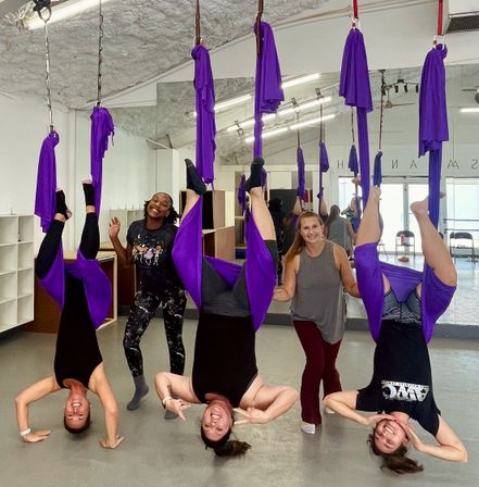 Savannah Aerial Yoga Class (Beginner - friendly) image 3