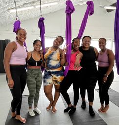 Savannah Aerial Yoga Class (Beginner - friendly) image