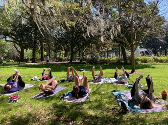 Yoga in Forsyth Park: Group Class in Savannah Historic District image 9