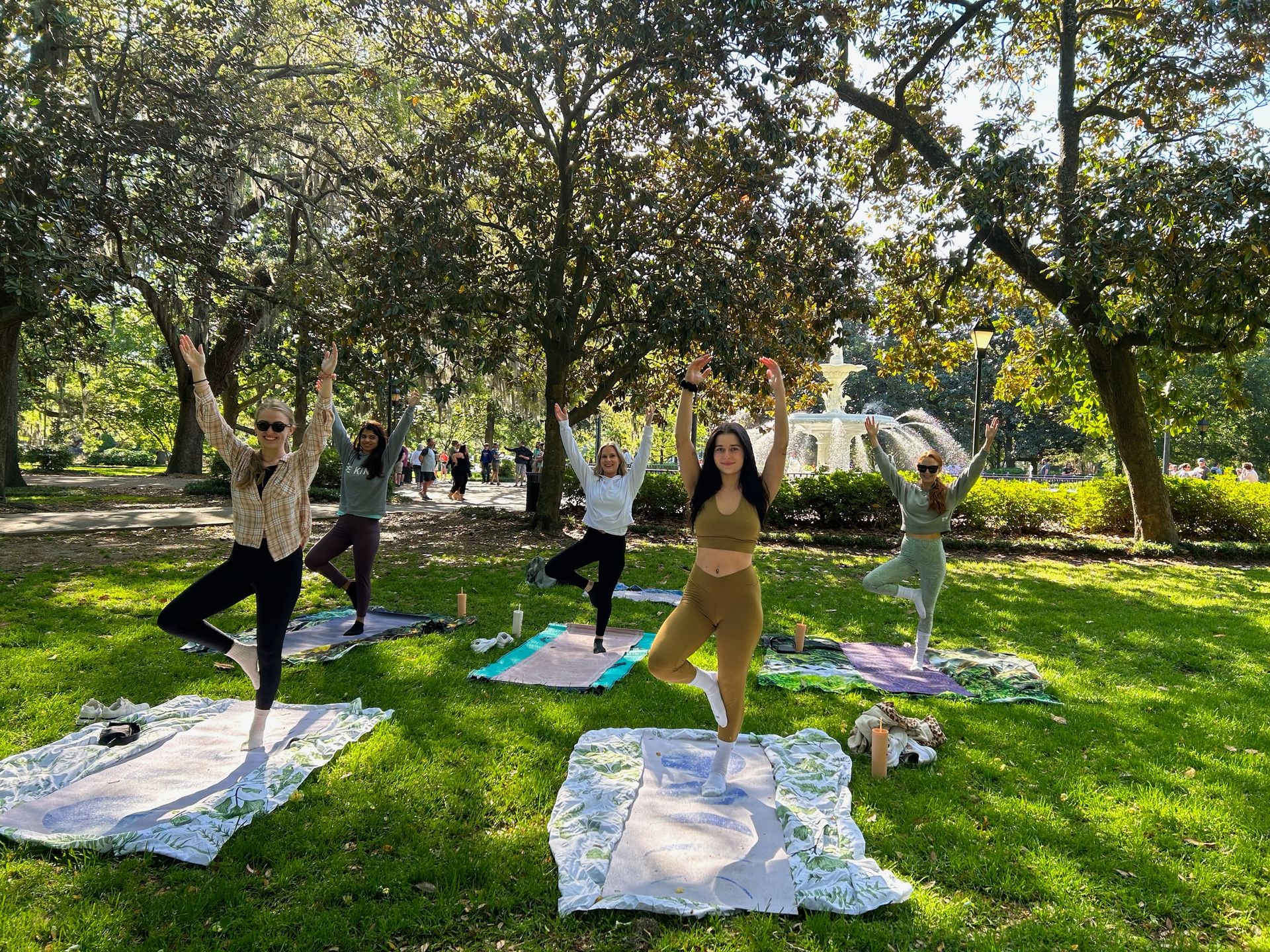 Yoga in Forsyth Park: Group Class in Savannah Historic District image 1