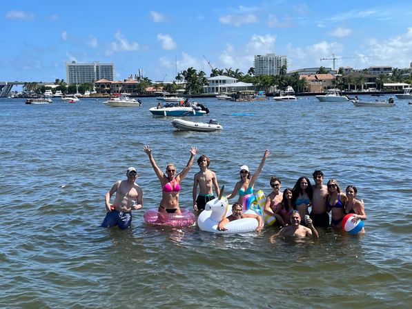 Sun, Fun & Music: 53' Pontoon Party Private Charter (Up to 49 Guests) image 12