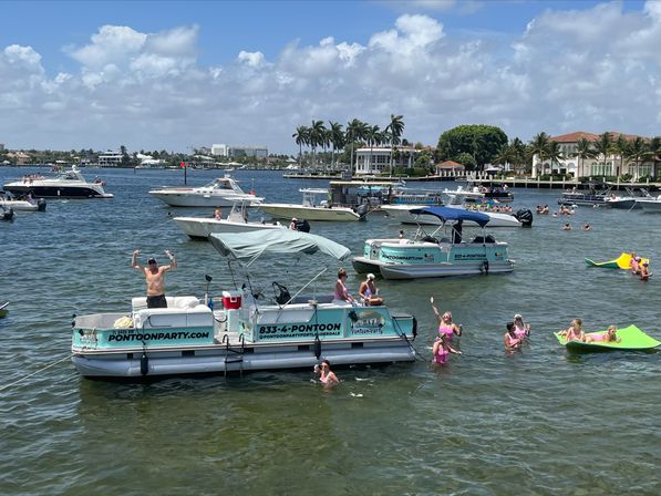 Sun, Fun & Music: 53' Pontoon Party Private Charter (Up to 49 Guests) image 11