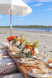 Oceanside Luxury Picnic Experience with Fresh Flower Arrangements, Optional Food Packages & More image 1