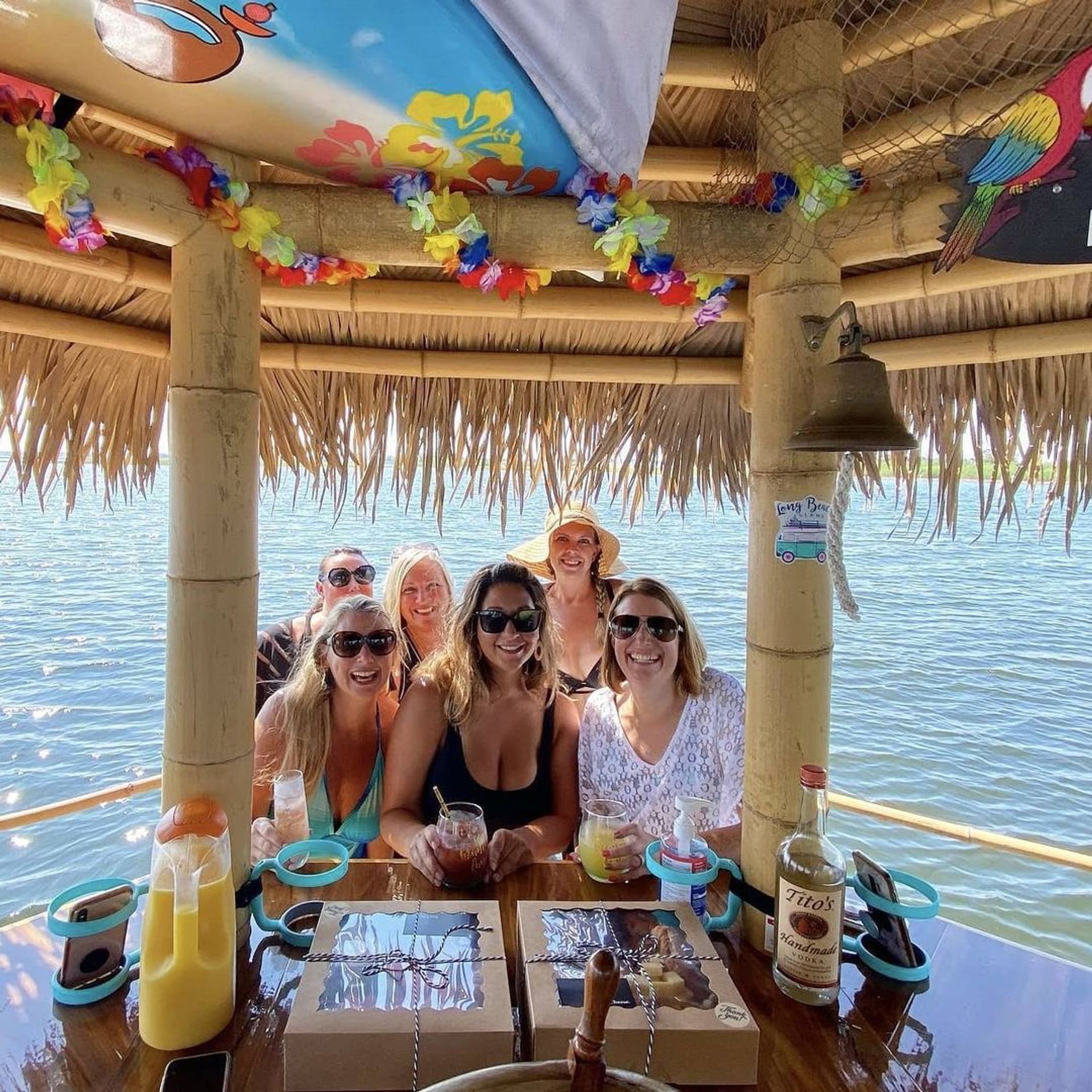Floating Tiki Bar BYOB Cruises and Party Cove Excursions (Great for Small Groups and Big Parties) image 2