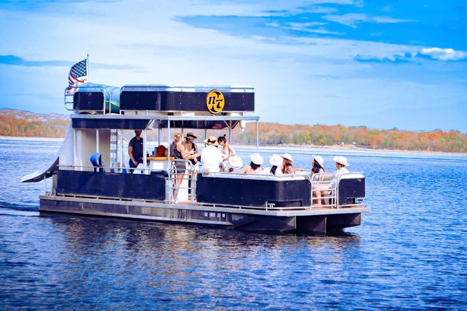 Pontoon Cruise: VIP Boating Experience on Our Double Decker Boats image 6