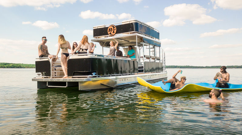 Pontoon Cruise: VIP Boating Experience on Our Double Decker Boats image 1